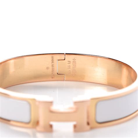 hermes enamel narrow capitales bracelet|hermes clic h price.